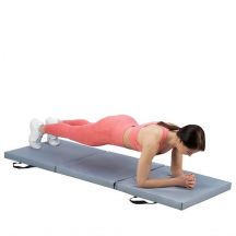 HMS MGS02 foldable gymnastics mattress gray 1800x600x500mm