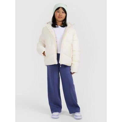 7. Girls' down jacket with synthetic filling 4F 4FJRAW25TDJAF0825-10S