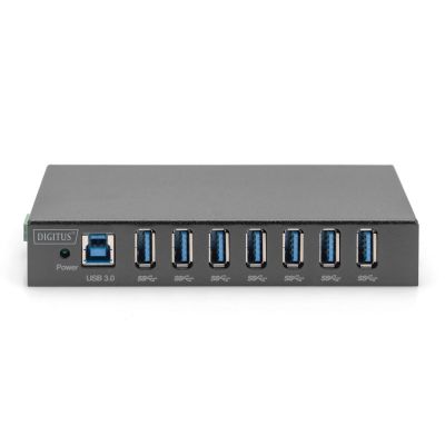 2. Industrial Hub 7-port USB 3.0 SuperSpeed active metal construction DIN rail