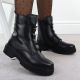 7. Rieker Y3160-00 women's black leather ankle boots