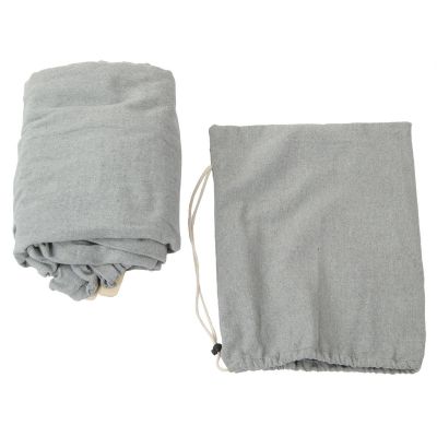 21. GARDEN HAMMOCK 2-PERSON LUXE XXL 250x150CM WITH SPREADER BAR AND COVER GRAY 1031170