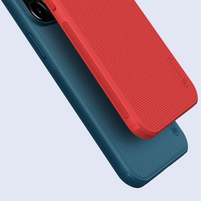 8. Nillkin Super Frosted Shield reinforced case, cover for iPhone 13 Pro Max, blue