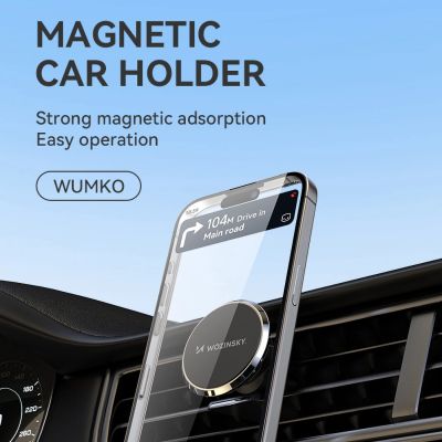 6. Wozinsky WUMKO Magnetic Phone Holder for Car Air Vent - Black