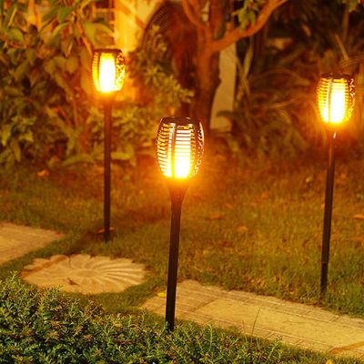 13. SOLAR TORCH LAMP DANCING FLAMES 10X10X79CM 36 LED