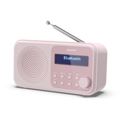 2. Sharp DR-P420 Portable Digital Radio, Pink