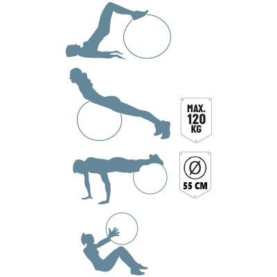 12. FITNESS BALL 55CM BLUE UMBRO