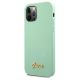 2. Guess Metal Logo Script Case for iPhone 12 Pro Max 6.7" - Green