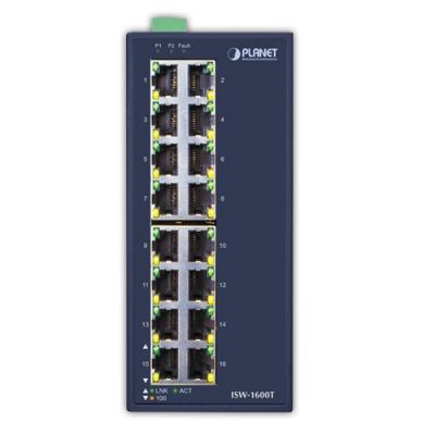 2. PLANET ISW-1600T Network Links Unmanaged Fast Ethernet (10/100) Blue