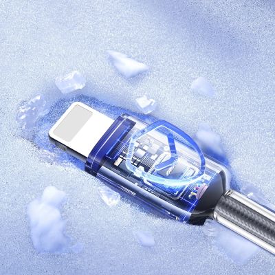 13. Joyroom S-A42 Crystal-Clear Series 3A USB-A - Lightning cable 1.2m - black