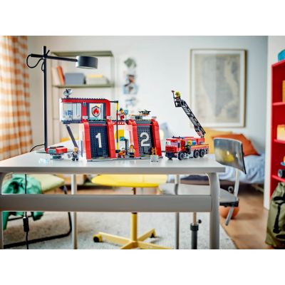 20. LEGO City 60414 Fire Station with Fire Truck