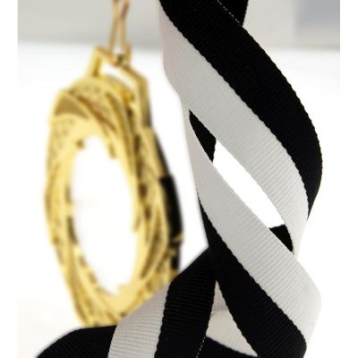 2. Ribbon 22 mm - white and black