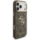 4. Guess 4G Big 4G Classic Logo Big Strap Metal Buttons Case for iPhone 18 Pro Max / 17 Pro Max – brown