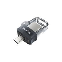 SanDisk Ultra Dual Drive M3.0 SDDD3-032G-G46 pendrive (32GB; microUSB, USB 3.0; gray)