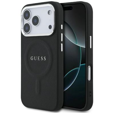 Guess Classic Logo MagSafe Case for iPhone 17 Pro - Black
