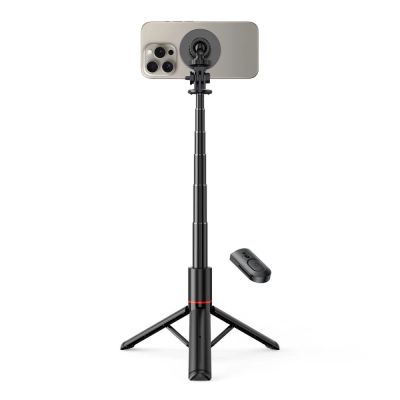 2. Tech-Protect L06S Bluetooth magnetic selfie stick with MagSafe, remote control, tripod up to 82cm and 360 head - black