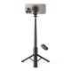 2. Tech-Protect L06S Bluetooth magnetic selfie stick with MagSafe, remote control, tripod up to 82cm and 360 head - black