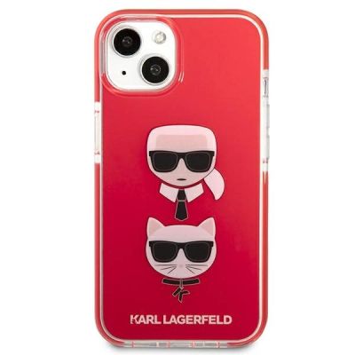 3. Karl Lagerfeld Karl&Choupette Head Case for iPhone 13/14/15 - Red