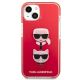 3. Karl Lagerfeld Karl&Choupette Head Case for iPhone 13/14/15 - Red