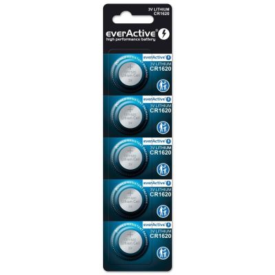 EVERACTIVE CR1620 LITHIUM BATTERY BLISTER 5 PCS CR16205BL