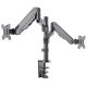 12. MANHATTAN DESK ARM 2X TV LED/LCD 17-32 INCHES