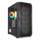 Sharkoon AK3 RGB Computer Case Black Tempered Glass