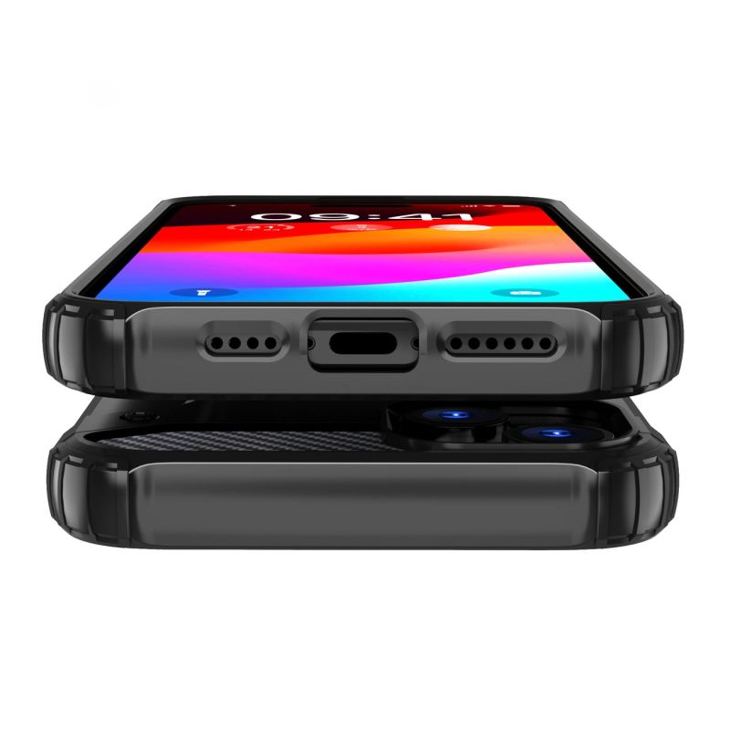 7. iPhone 15 Plus Hybrid Armor case - black