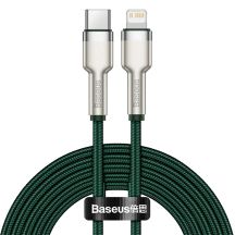 Baseus Cafule PD 20W USB-C - Lightning Cable with Metal Tips 2m - Green