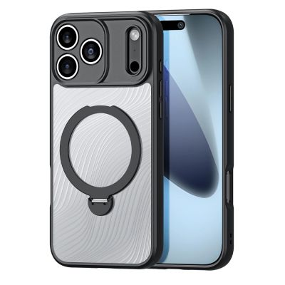 Dux Ducis Aimo Mag Case with Magnetic Ring and Stand for iPhone 17 Pro – Black
