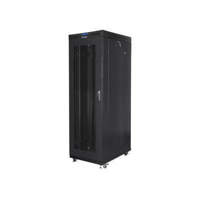 4. LANBERG FLOOR RACK CABINET 19" 42U 800X1000 PERFORATED DOOR LCD BLACK FF01-8042-23BL (FLAT PACK)