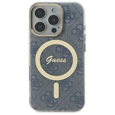3. Guess IML 4G MagSafe iPhone 16 Pro Case - Blue