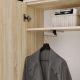 6. HAGA 1-Door SONOMA Wardrobe