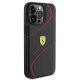 4. Ferrari Twist Metal Logo Case for iPhone 15 Pro Max - Black