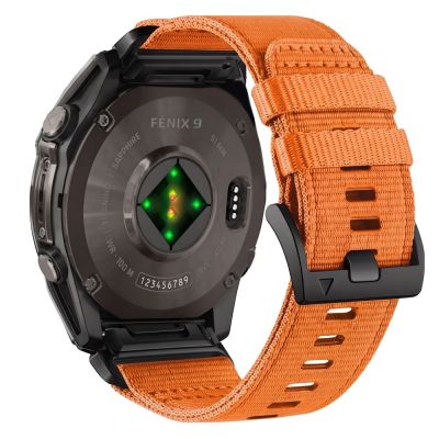 2. Tech-Protect Nylon Classic Strap for Garmin Fenix ​​5X / 5X Plus / 6X / 6X Pro / 7X / 8 / 8 Pro / 9 / 9 Pro (51 mm) - Orange
