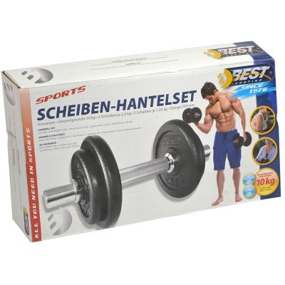 17. CAST IRON DUMBBELL 10 KG BEST SPORTING DIAMETER 30MM