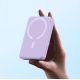 12. Baseus Magnetic Mini Inductive Powerbank 10000mAh 20W - Purple + USB-C - USB-C Cable