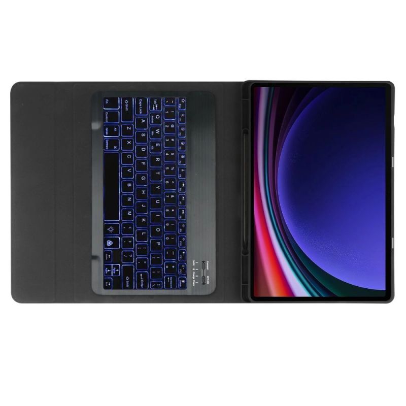 8. Tech-Protect SC Pen + Keyboard Case with Keyboard for Samsung Galaxy Tab S9 FE+ 12.4" X610 / X616B - Black