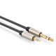 Ugreen AV127 10625 audio TRS cable mini jack 3.5mm / jack 6.35mm 1m - gray