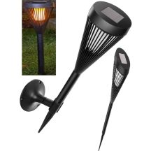 2-in-1 SOLAR TORCH LAMP FLAME EFFECT 12 LED