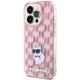 2. Karl Lagerfeld Monogram Choupette case for iPhone 15 Pro Max - pink