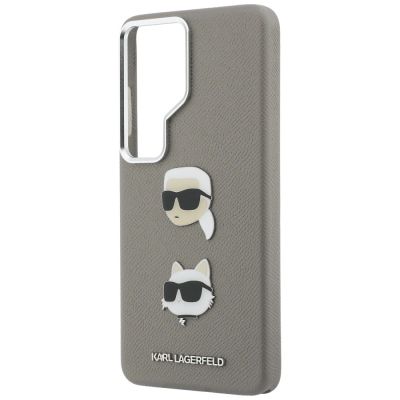 6. Karl Lagerfeld Saffiano Double Heads Metal case for Samsung Galaxy S26 Ultra - silver
