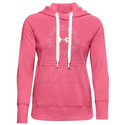 4. Under Armor Rival Fleece Metallic Hoodie W 1356 323 668 sweatshirt