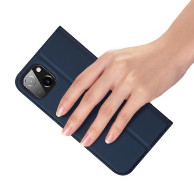 6. Dux Ducis Skin Pro Holster Flip Cover for iPhone 14 Plus blue