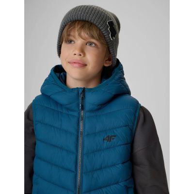 3. Boy's vest with synthetic filling 4F 4FJRAW26TVJAM431-30S