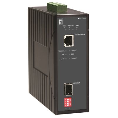 LevelOne IEC-2000 - 10Base-T - 100Base-TX - 1000Base-TX - 1000Base-LX - 1000Base-SX - IEEE 802.3 - IEEE 802.3ab - IEEE 802.3u - IEEE 802.3x - IEEE 802.3z - Gigabit Ethernet - Full - Half - Wired