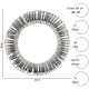 5. DECORATIVE WREATH TIRE 30LED 40CM SILVER