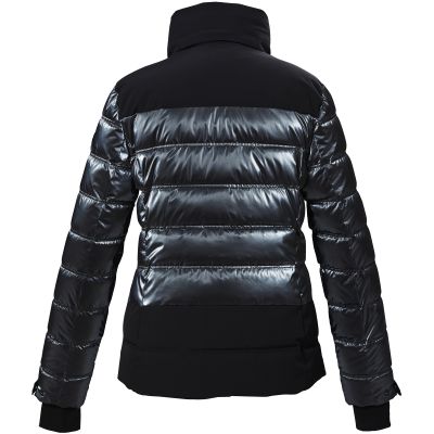 2. Women’s black quilted ski jacket by Killtec with a detachable hood and zip fastening