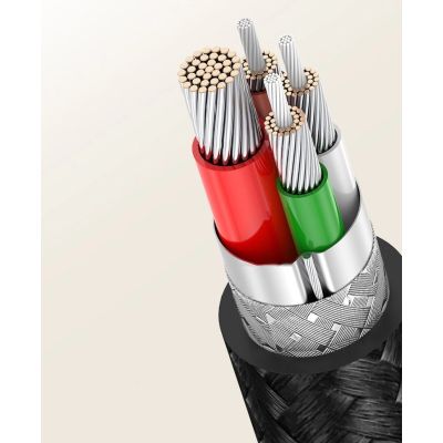 12. Ugreen US255 50125 USB-C (straight) / USB-C (angled) PD QC cable 60W 3A 2m - gray