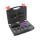 Crimping tool set with tool-free replaceable jaws + pliers