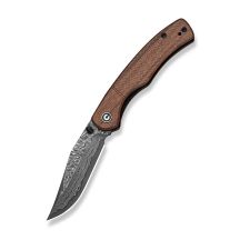 Civivi Clingman Damascus Guibourtia Wood Knife
