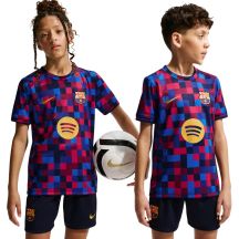 Nike FC Barcelona Kids' T-Shirt Burgundy and Blue II1752 621